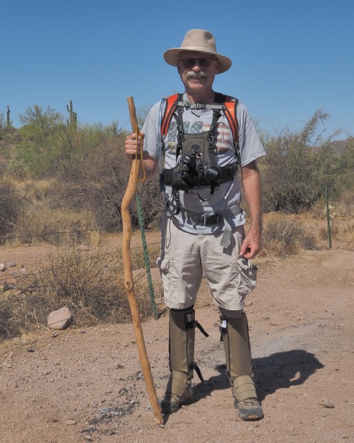 Ready to hike the desert.